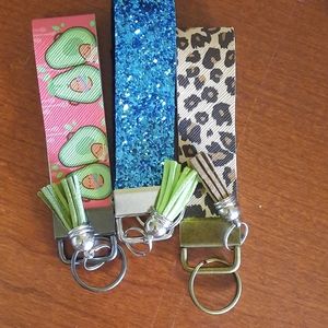 Set of 3 Handmade Key Chains